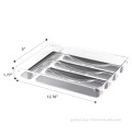 Cutlery Tray Drawer 5-Compartments Plastic Expandable Drawer Organizer Factory